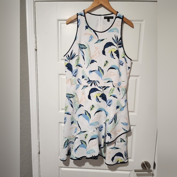 Banana Republic floral dress Sz 14 - Picture 2 of 2